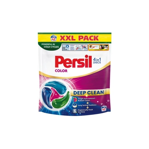 Капсулы для стирки Persil 4in1 Discs Color Deep Clean 42 шт. (9000101846010) - изображение 1