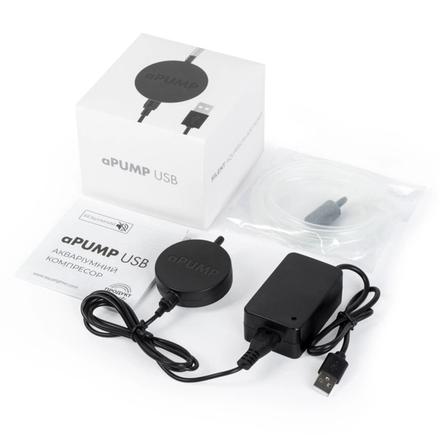 Компресор для акваріума Aqualighter aPUMP USB (5V) безшумний до 100 л (7910) - picture 5