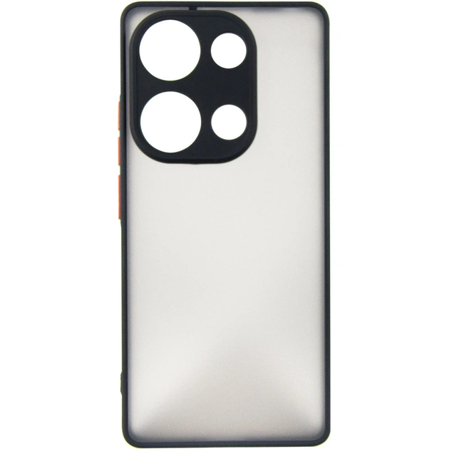 Чохол до мобільного телефона Dengos Matte Xiaomi Redmi Note 13 Pro 4G (black) (DG-TPU-MATT-141) - зображення 1