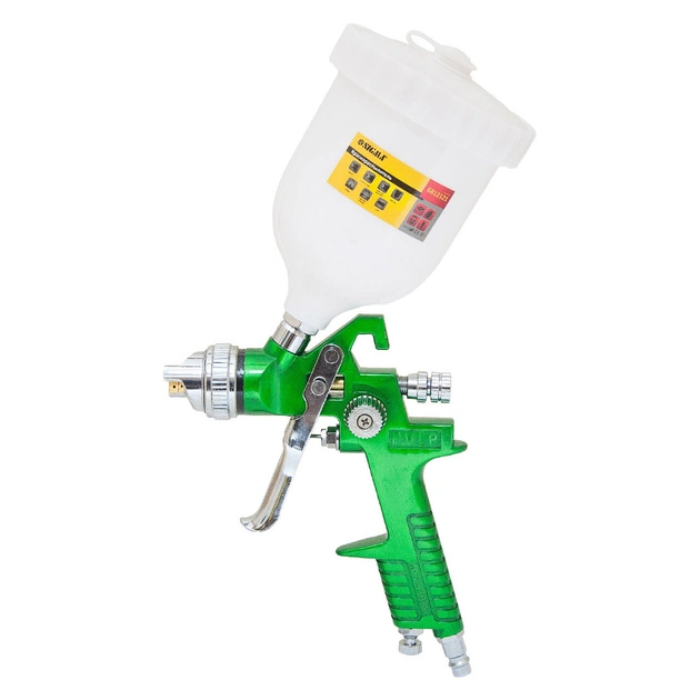 Фарбопульт Sigma HVLP 1.3+1.7 верхній бак (зелений) (6812121) - picture 2