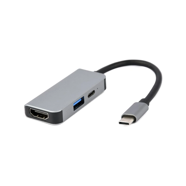 Концентратор Cablexpert USB-C 3-in-1 (USB/HDMI/PD) (A-CM-COMBO3-02) - изображение 1