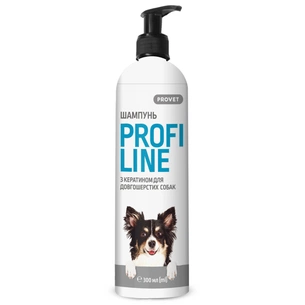 Шампунь для тварин ProVET Профілайн з кератином для довгошерстих собак 300 мл (4823082422029) зображення 1