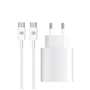 Зарядний пристрій Armorstandart AMHJ83 20W USB-C White + cable USB-C to USB-C (ARM77725) зображення 1