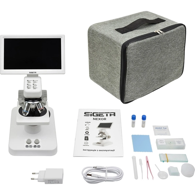 Мікроскоп Sigeta Цифровий NEXOR 80x-800x 2 MP 7" LCD (65205) - picture 11