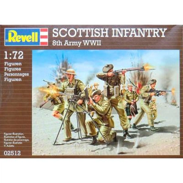 Збірна модель Revell Шотландська піхота Scottish Infantry 8th Army WWII 1:72 (2512) - изображение 1