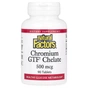Мінерали Natural Factors Хром GTF Хелат, 500 мкг, Chromium GTF Chelate, 90 таблеток (NFS-01630) - зменшене зображення 1