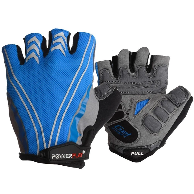 Велорукавиці PowerPlay 5007 Blue L (5007B_L_Blue) - зображення 1