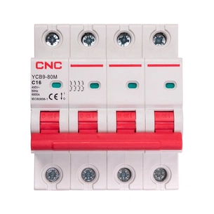 Автоматичний вимикач CNC YCB9-80M 4P C16 6ka (NV821594) зображення 1