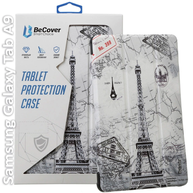 Чехол для планшета BeCover Smart Case Samsung Tab A9 SM-X115 8.7" Paris (709916) - изображение 1