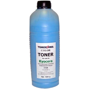 Тонер KYOCERA TK-5140/5195/5215/5305/8115 1кг Cyan Tomoegawa (TG-KM6030C-1) зображення 1