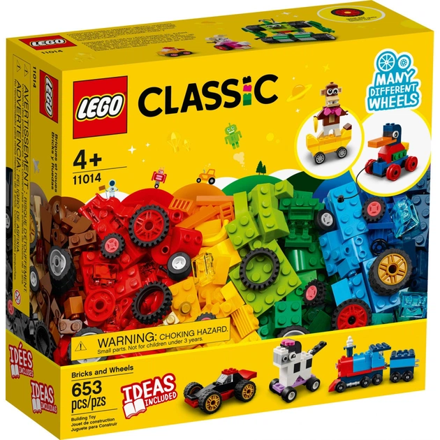 Конструктор LEGO Classic Кубики й колеса (11014) - изображение 1