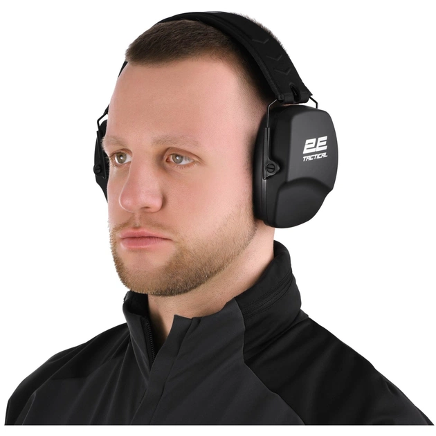 Тактичні навушники 2E Defence NRR 25 dB пасивні Black (2E-TPE016BK) - picture 3