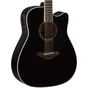 Гітара електроакустична Yamaha FGX820C Black - зменшене зображення 2