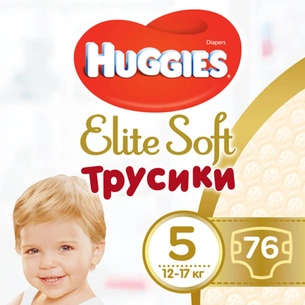 Підгузки Huggies Elite Soft Pants XL 5 (12-17 кг) 76 шт (5029053547114) зображення 1