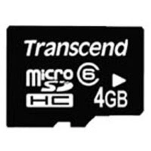 Карта пам'яті Transcend 4Gb microSDHC class 6 (TS4GUSDC6) зображення 1