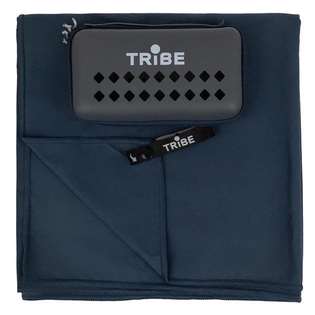 Туристичний рушник Tribe з мікрофібри в чохлі Pocket Towel 50х100 M Navy (T-LC-0001-M-navy) - picture 1
