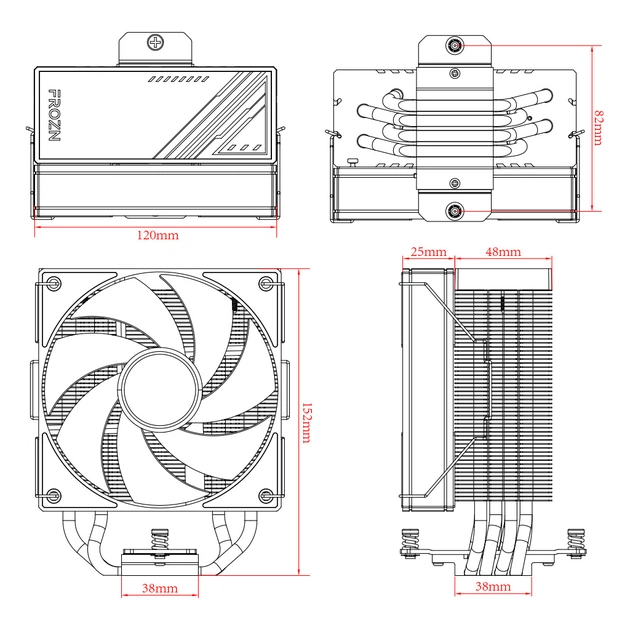 Кулер до процесора ID-Cooling FROZN A410 Black - picture 7