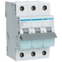 Автоматичний вимикач Hager 3-п. B 16A (6kA) 3M (B) (MBN316) - зменшене зображення 1