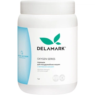 Порошок для миття посуду в посудомийці DeLaMark З активним киснем 1 кг (4820152333599) зображення 1