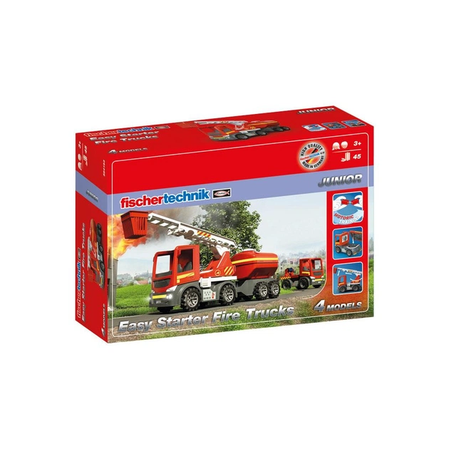 Конструктор Fischertechnik JUNIOR Easy Starter Пожежні машини (FT-554193) - зображення 1