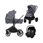 Коляска Lionelo Mika plus 3 in 1 grey stone (LO-MIKA PLUS 3IN1 GREY STONE) - зменшене зображення 1