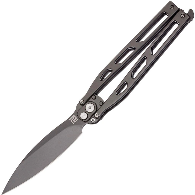 Ніж Artisan Kinetic Balisong, D2, G10 Curved black (1823PL-BKC) - изображение 1