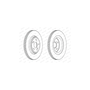 Гальмівний диск FERODO DDF2657C зображення 1