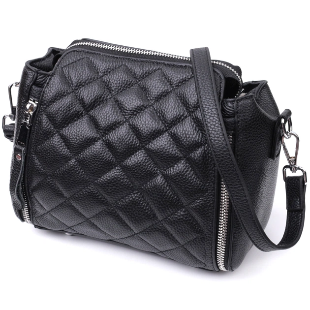 Сумка Vintage З натуральної шкіри Чорна (22667) - зображення 2