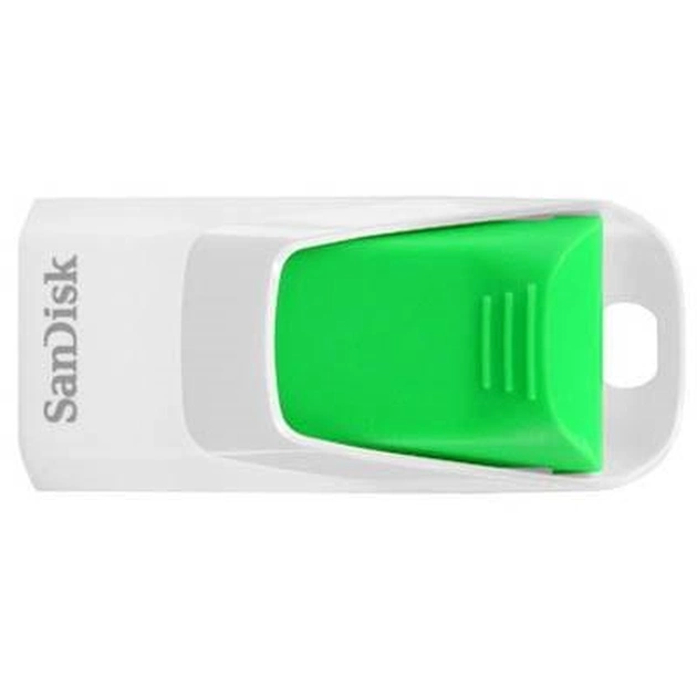 USB флеш накопичувач SanDisk 16Gb Cruzer Edge White-Green (SDCZ51W-016G-B35G) - зображення 1
