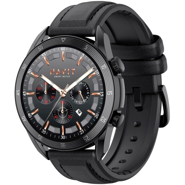 Смарт-годинник Havit HV-M9030 PRO IP68 Bluetooth Call Black (HV-M9030 PRO Black) - зображення 1