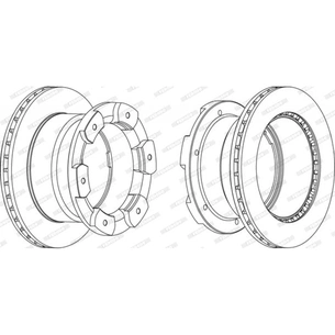 Гальмівний диск FERODO FCR332A зображення 1