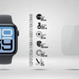Пленка защитная Armorstandart Matte hydrogel Apple Watch SE 3 2025 44mm 6 pcs (ARM91996) - уменьшенное изображение 2