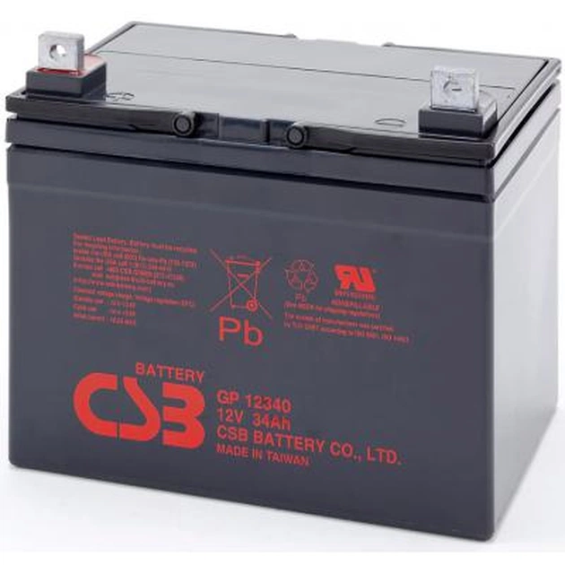 Батарея до ДБЖ CSB 12В 34 Ач (GP12340) - зображення 1