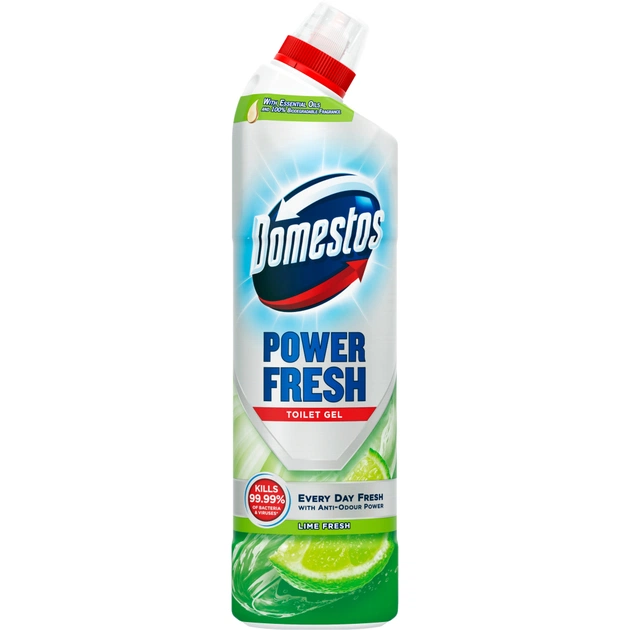 Засіб для чищення унітазу Domestos Aroma Power Свіжість лайму 700 мл (8720182273383/8720181345913) - picture 1