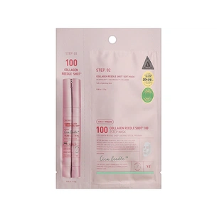 Маска для обличчя VT Cosmetics Cosmetics Reedle Shot Collagen Reedle Shot 100 2 Step Mask Двоетапна зволожувальна 1.5 г + 25 г (8803463010027) зображення 1