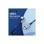 Дата кабель USB-C to USB-C 1.0m 5A 90° corner aluminum gray Vention (TAKHF) - зменшене зображення 4