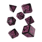 Набір кубиків для настільних ігор Q-Workshop Call of Cthulhu 7th Edition Black magenta Dice Set (SCTR3P) - зменшене зображення 1