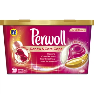 Капсули для прання Perwoll All-in-1 для кольорових речей 18 шт. (9000101513882) зображення 1