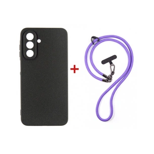 Чехол для мобильного телефона Dengos Cross-body Cover + Strap Samsung Galaxy A17/A26 Black+Purple (DG-KM-CCRB-21) изображение 1