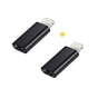 Перехідник USB-C F to Lightning M 2PCS black XoKo (XK-AC015-BK2) - зменшене зображення 1