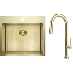 Мийка кухонна Deante Olfato ZPO_R10B + зміш. BQO_R72M (ZPOER10B) изображение 1