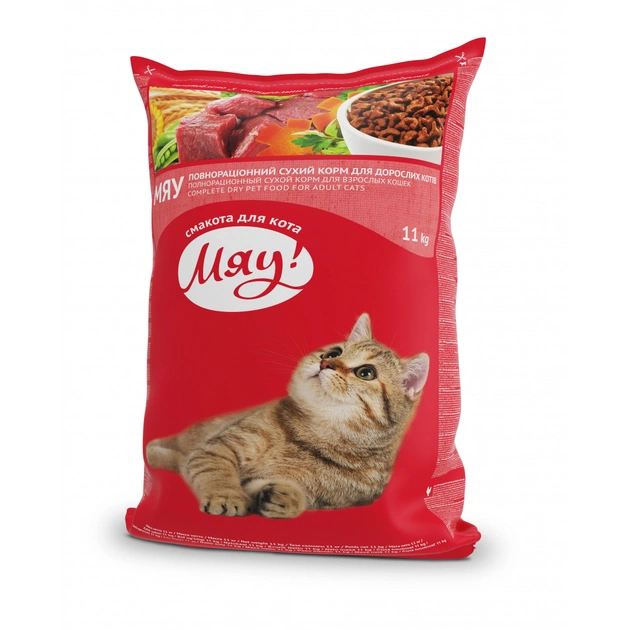 Сухой корм для кошек Мяу! с кроликом 11 кг (4820083902079/4820269145795) - изображение 1