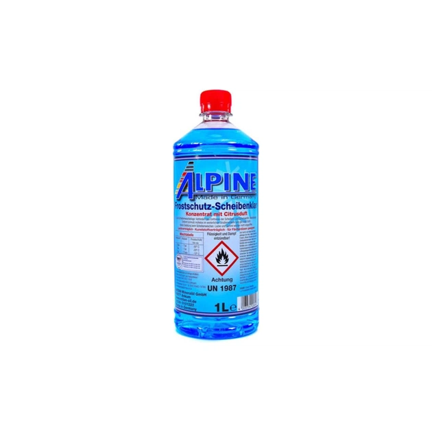Омивач автомобільний Alpine концентрат Frostschutz Scheibenklar (-80C) 1л (1225-1) - зображення 1