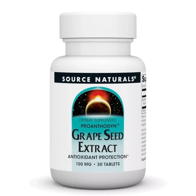 Вітамінно-мінеральний комплекс Source Naturals Екстракт виноградних кісточок, 100 мг, Grape Seed Extract, Proanthodyn (SN0990) - зображення 1