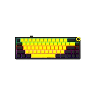 Клавіатура Lorgar KBP70MW Pro RGB Wireless/Bluetooth/USB UA Black/yellow (LRG-KBP70MW-YL-US) зображення 1