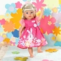 Аксесуар до ляльки Zapf Одяг для ляльки Baby Born Сукня з квітами 43 см (832639) - зменшене зображення 4