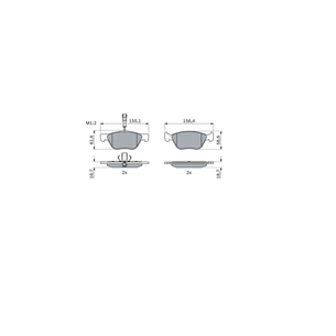 Гальмівні колодки Bosch 0 986 494 004 зображення 1