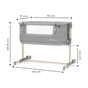Ліжечко Kinderkraft Приставне ліжечко-люлька Neste Grow Light Grey Grey Full Wood (5902533923021) - зменшене зображення 10