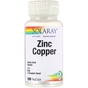 Мінерали Solaray Цинк і Мідь, Zinc Copper, 100 вегетаріанських капсул (SOR-47105) - зменшене зображення 1
