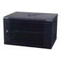 Шафа настінна Kingda 9U 19" 600x600 RAL9004 (KD-007-6609) - зменшене зображення 1